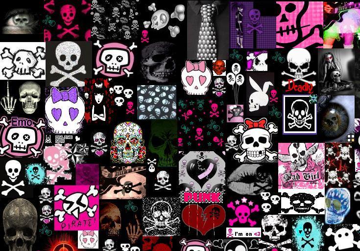 skull backgrounds for myspace